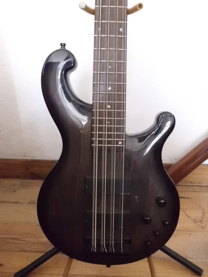 Photo Dean Guitars Rhapsody 12 String Bass Trans Black Dean Guitars Rhapsody 12 String Bass
