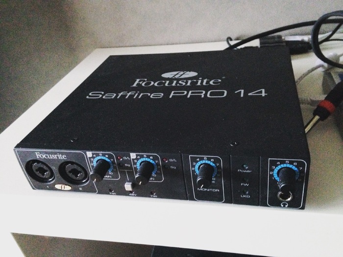 Как подключить focusrite saffire pro 14 через usb