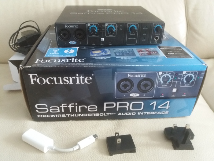 Как подключить focusrite saffire pro 14 через usb