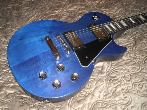 Gibson Les Paul Studio Faded 2011 - Blue Stain image (#374625 ...