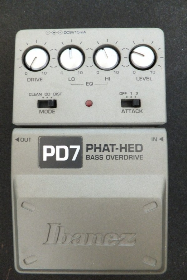 Photo Ibanez PD7 Phat-Hed Bass Overdrive : Ibanez PD7 Phat-Hed Bass