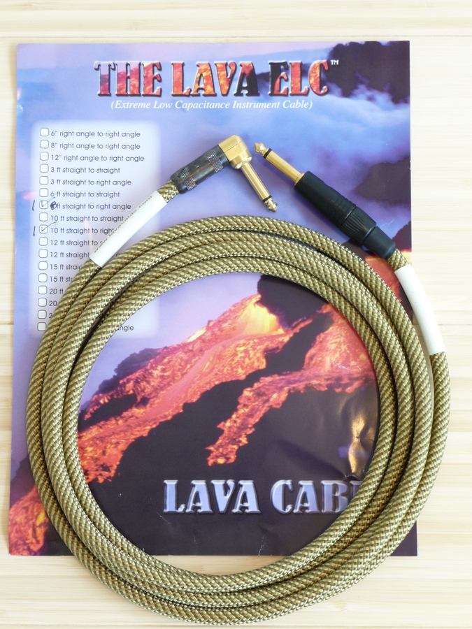 Photo Lava Cable Vintage Tweed Cable Lava Cable câble guitare