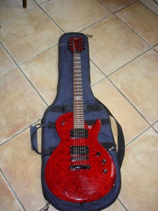 Photo LTD EC100QM See Thru Black Cherry ESP LTD EC