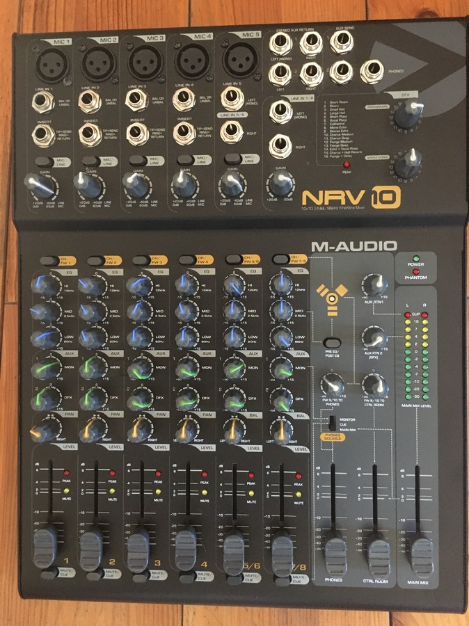 M-AUDIO NRV10 アナログミキサー兼オーディオインターフェース - DTM/DAW