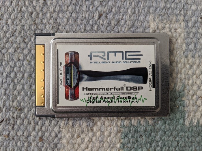 Carte RME PCMCIA hammerfall DSP avec son câble