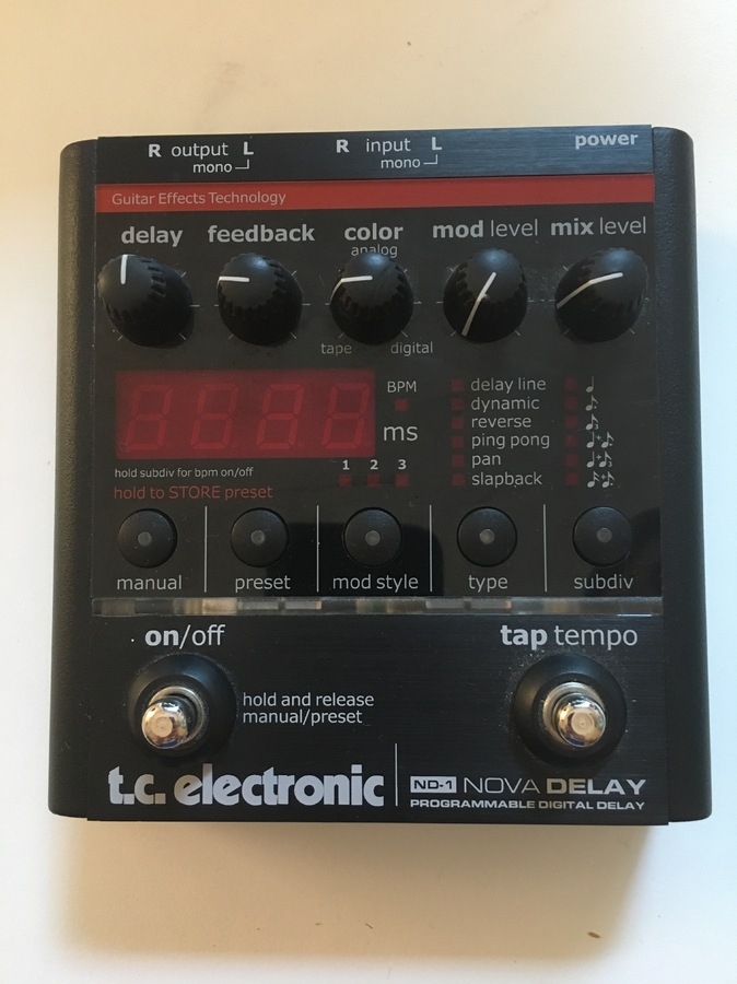 Photo TC Electronic ND1 Nova Delay TC Electronic ND1 Nova Delay
