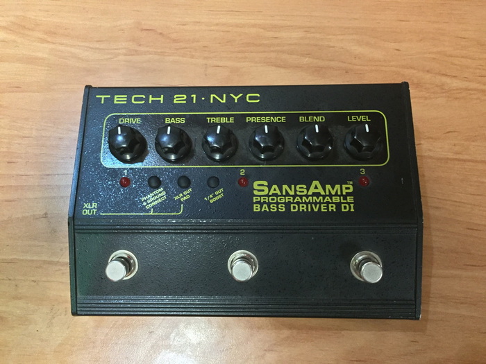 Tech 21 Sansamp Bass Driver Di User Manual