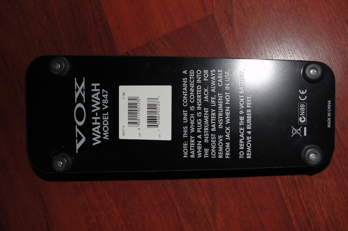vox amps pedals wah v847