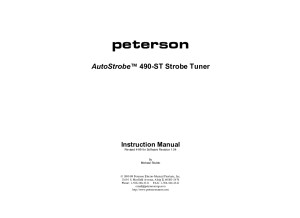 Peterson manual for 490ST 