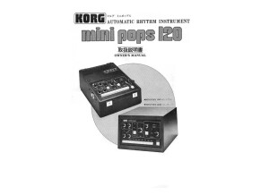 Korg MiniPops 120 Manual