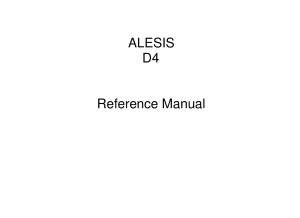 Alesis d4 manual 