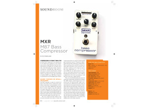 MXR M87   Bass Player Magazine Review 