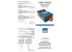 EBS Dynaverb owner manual 