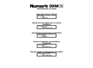 Manuel Numark DXM 06 