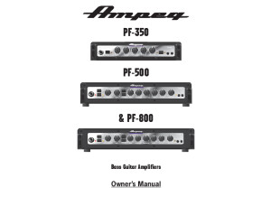 AMPEG PF 500 Owner Manual 