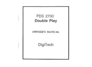 digitech PDS2700 