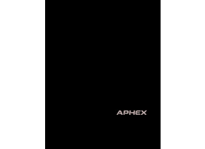 Aphex 207D user manual 