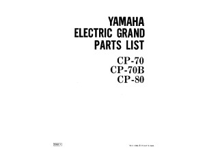 yamaha cp 70 cp 70b cp 80 parts list 