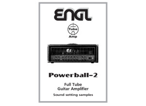 ENGL Powerball Settings 