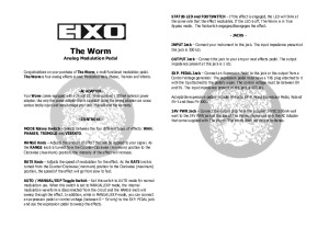 Worm XO Manual