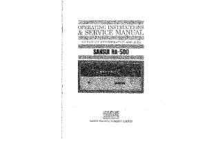 Sansui RA500 Owner & Service Manual 