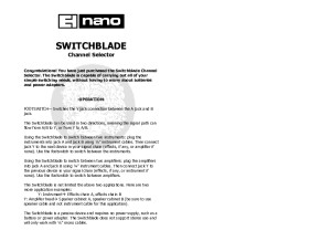 Switchblade Manual