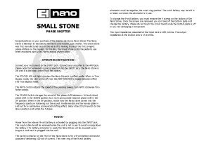 Nano Small Stone Manual
