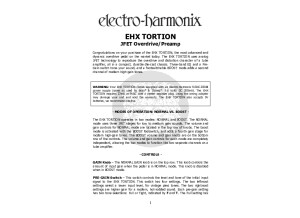 EHX Tortion Manual