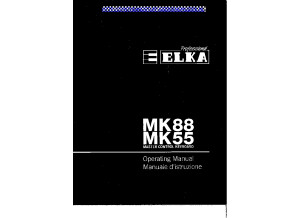 Elka MK55 MK88 manual 