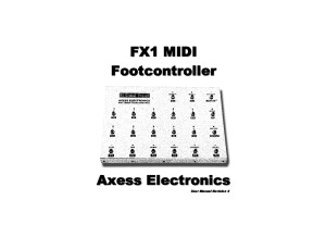 Mode d'emploi de l'Axess Electronics FX1 