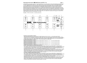 ENGL Z-12 Midi Footcontroller Manual