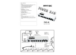 Artec PWB-8 Power Bar Manual