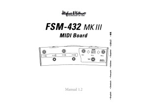 Hughes & Kettner FSM 432 MK III Manuel