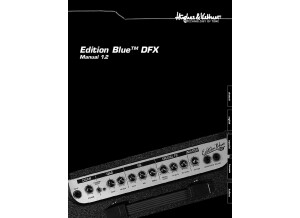 Hughes & Kettner Edition Blue DFX Manual