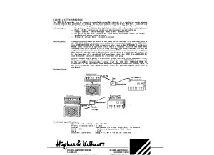 Hughes & Kettner Red Box MK II Manual