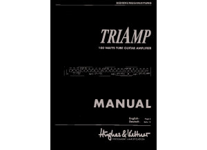 Hughes & Kettner TriAmp MKI Manual