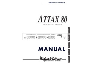 Hughes & Kettner Attax 80 Manual