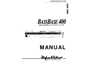 Hughes & Kettner BassBase 400 Manual