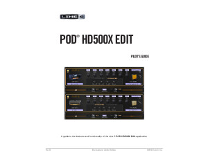 POD HD500X Edit Pilot's Guide   English 