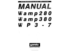Warwick Wamp 280 Mode d'emploi