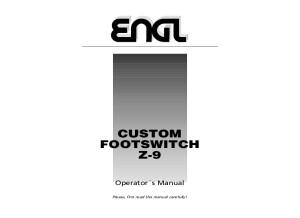 ENGL Z-9 Footswitch Manual