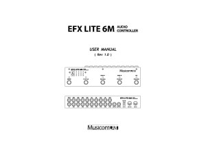 Musicom Lab EFX Lite 6M Manual