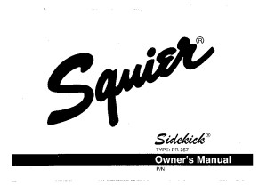 Squier Sidekick Manual