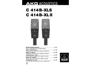 AKG C 414 B XLS multi-langues