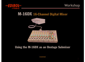M16DXWS20 OnstageSubmixer 