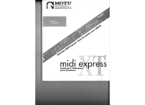 MOTU MIDI EXPRESS XT PARALLELE WINDOWS 1 3 