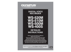 WS 520M WS 510M WS 500M WS 400S Detailed Instructions EN 