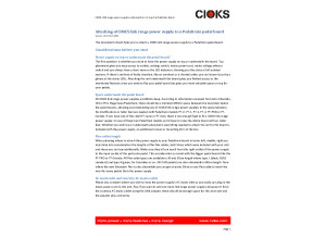 CIOKS Link range power supplies   Attaching to a Pedaltrain board 1.0 