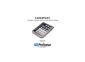 FaderPort OwnersManual FR 