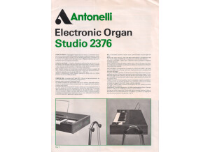 Antonelli 2376 Manual 